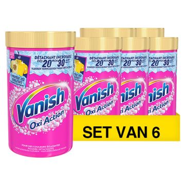 Aanbieding: Vanish Oxi Action Wasbooster Poeder (6 potten - 1410 gram)