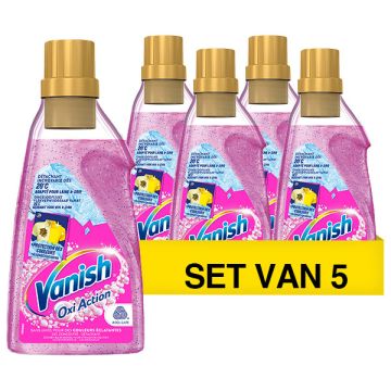 Aanbieding: Vanish Oxi Action Wasbooster Gel (5 flessen - 1500 ml)