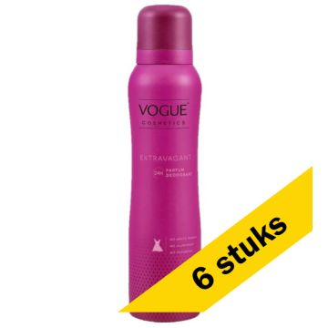 Aanbieding: 6x Vogue deodorant spray for her - Extravagant (150 ml)