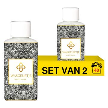 Duo-pack: Wasgeurtje White Musk Wasparfum (2 flessen - 100 ml)