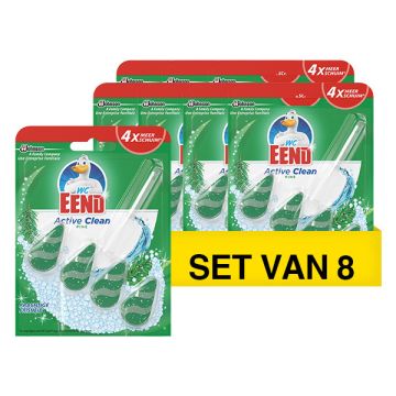 Aanbieding: 8x WC-Eend toiletblok Active Clean Pine (39 gram)