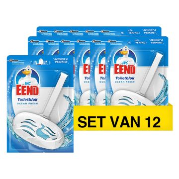 Aanbieding: 12x WC-Eend Toiletblok Ocean Fresh (40 gram)