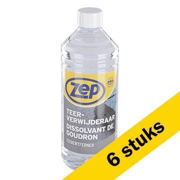 Aanbieding: Zep teer verwijderaar (6 flessen van 1 liter)