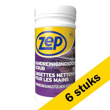 Aanbieding: Zep handreinigingsdoekjes scrub (6 stuks van 100 stuks)