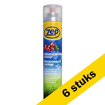 Aanbieding: Zep luchtverfrisser cranberry (6 flessen van 750 ml)