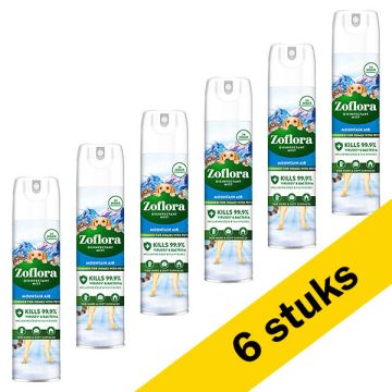 Aanbieding: Zoflora allesreiniger aerosol spray - Mountain Air (6 x 300 ml)