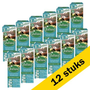 Aanbieding: Zoflora allesreiniger concentraat - Coconut & Lime (12 x 500 ml)