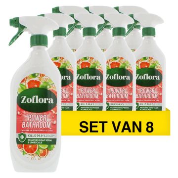 Aanbieding: Zoflora badkamerreiniger Caribbean Grapefruit & Lime (8 flessen - 800 ml)