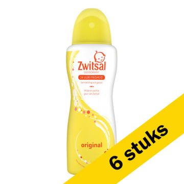 Aanbieding: 6x Zwitsal deodorant Original compressed (100 ml)