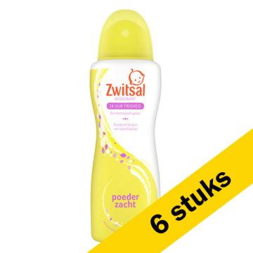 Aanbieding: 6x Zwitsal deodorant Poederzacht compressed (100 ml)