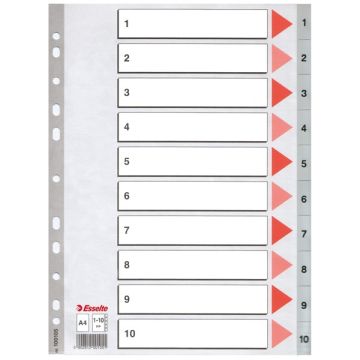 Tabblad A4 11-gaats 10-delig Index