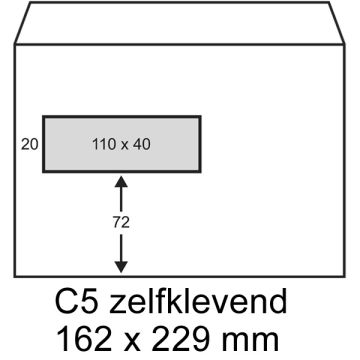 Envelop 162x229mm VL P/S