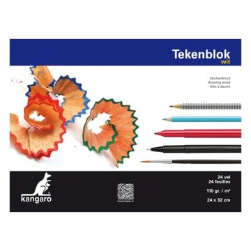 Tekenblok 24x32cm/blok24v