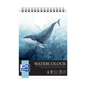 Tekenblok Aquarel A4 spir 300g