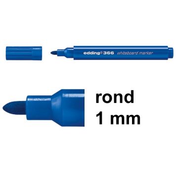 Whiteboardmarker 366 1mm bl/pk10