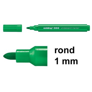 Whiteboardmarker 366 1mm gr/pk10