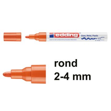 Lakmarker 750 2-4mm oranje/pk10