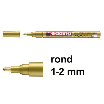 Lakmarker 751 1-2mm goud/pk10