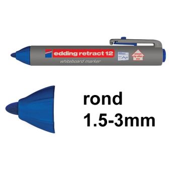 Whiteboardmarker 12 1,5-3mm bl/10