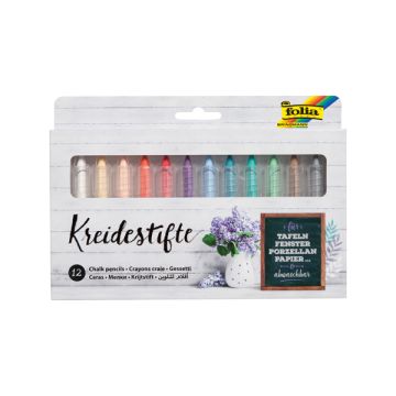 Krijtstift assorti/pk12