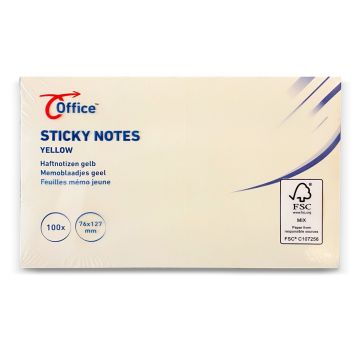 Sticky Notes 76 x 127 mm Geel