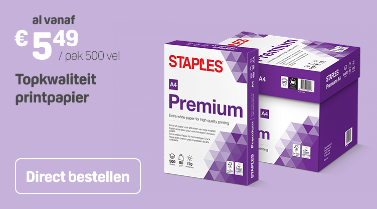 Topkwaliteit printpapier: Staples Premium