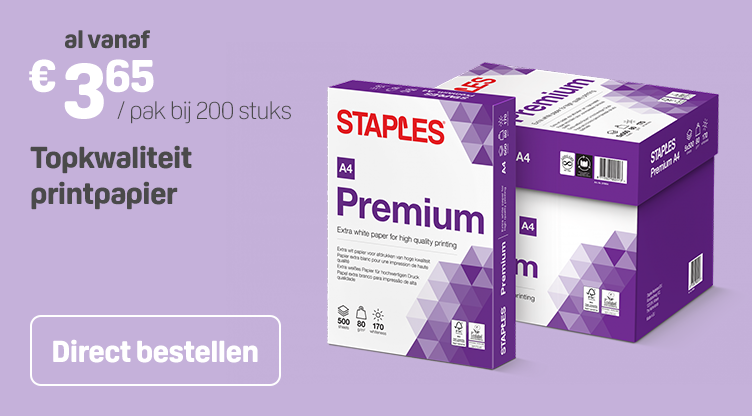 Topkwaliteit printpapier: Staples Premium